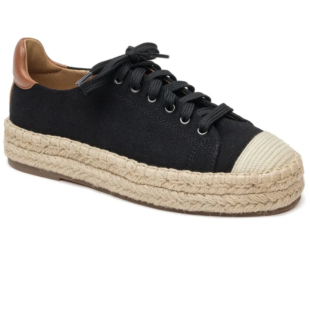 New SILVA | Lace-Up‎ Platform Espadrille Sneakers size 9